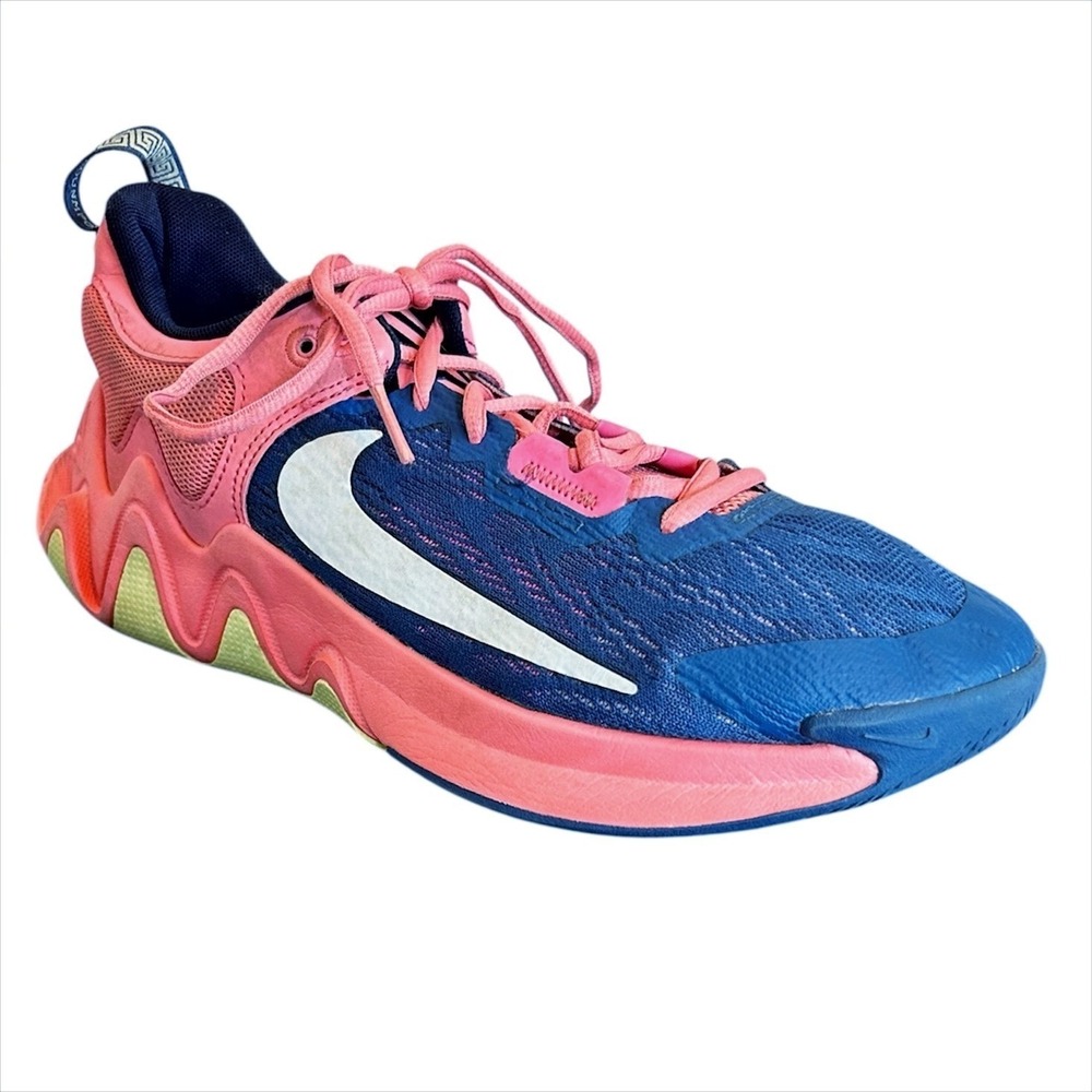 Nike Giannis Immortality 2 Mens‎ 9.5 Marina Blue Pink Basketball Shoes Sneakers